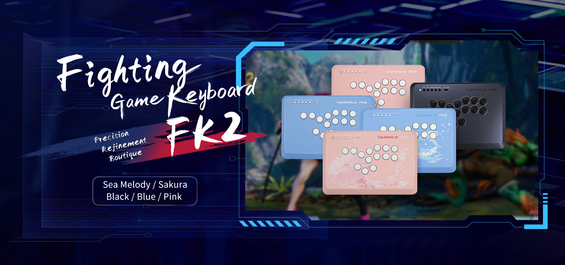 VARMILO FK2 Sea Melody レバーレス 青（ラピッドトリガーに対応