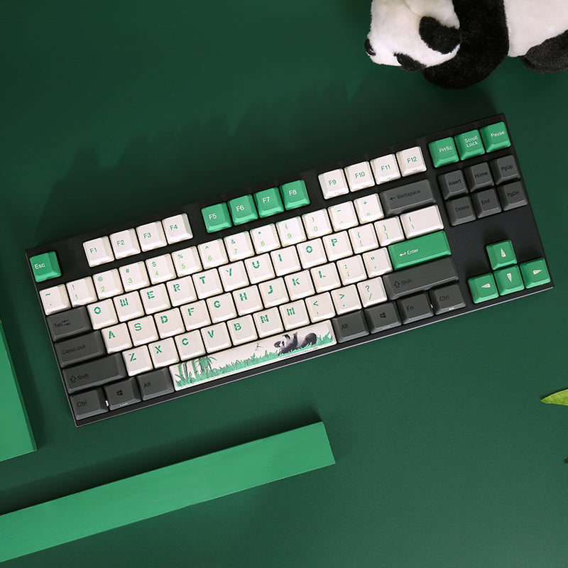 阿米洛熊猫主题机械键盘