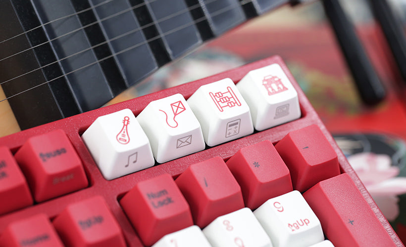 Varmilo Chinese Girls Series - Koi 68/87/108 Keys Red & White Mechanical  Keyboard