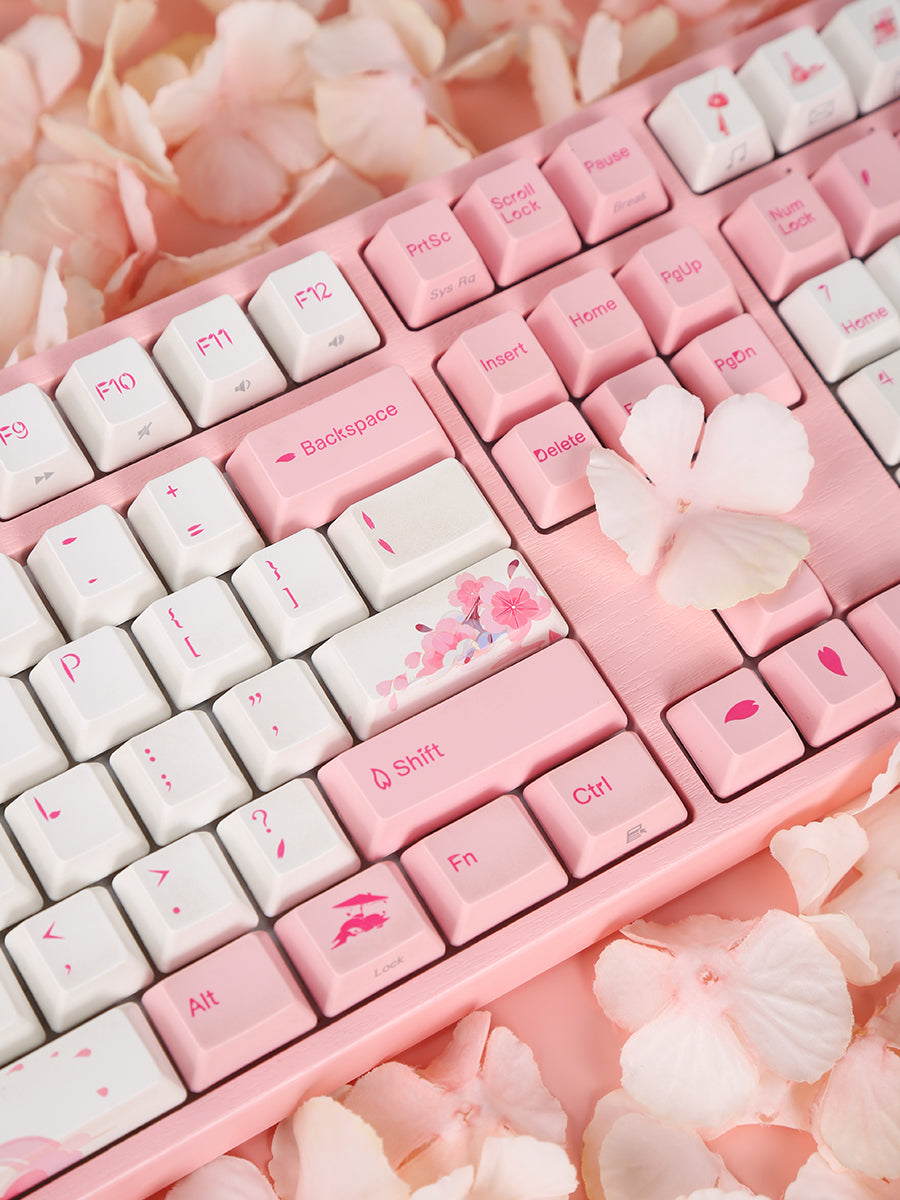Varmilo Sakura R1/R2 Pink Mechanical Keyboard