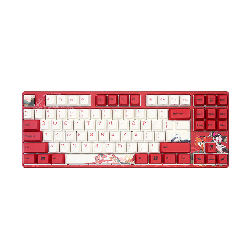 Varmilo Chinese Girls Series - Koi 68/87/108 Keys Red & White Mechanical Keyboard