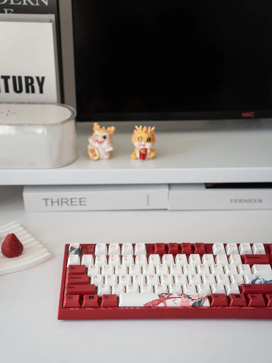 Varmilo Chinese Girls Series - Koi 68/87/108 Keys Red & White Mechanical  Keyboard